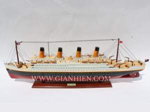 Gia Nhien Fabricant Conception personnalisée quantité minimale de commande bas RMS Titanic MODÈLE DE BATEAU EN BOIS-MODÈLE DE BATEAU EN BOIS DE HAUTE QUALITÉ Fait à la main - Product Image 3