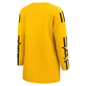 Maillots de hockey personnalisés pour femmes en gros avec options de logo haut de gamme, 100 % polyester, tailles personnalisées pour hommes, équipe personnalisée - Product Image 3