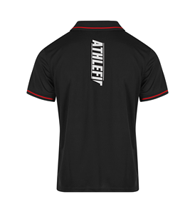 Polo informal Athlefit para hombre, diseño de punto Jacquard ligero con banda interior cómoda de tela propia en contraste para eventos de equipo - Product Image 4