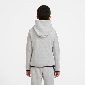 Ensemble de survêtement technique en molleton pour enfants, style universitaire, avec veste zippée intégrale, quart de zip, sweat à col rond et pantalon de jogging empilé, vêtements de sport personnalisés, vente en gros - Product Image 3
