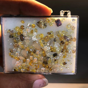 Lab Grown Fancy Color 0.50Ct a 5Ct Diamantes amarillos CVd/HPht para joyería de diamantes finos Formas redondas y mixtas sueltas - Product Image 1