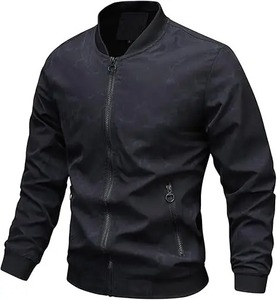 Soft <b>Lining</b> Strong Zip Bomber <b>Jacket</b> Relaxed Fit Casual Shape Wind Protection Everyday Style Bomber <b>Jacket</b> - Product Image 6