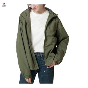 Femmes de haute qualité 100% Nylon veste d'hiver couleur unie Logo personnalisé fermeture éclair complète poches poitrine extérieur étanche imprimé - Product Image 4