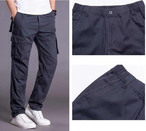 Pantalon cargo pour homme, coton de haute qualité, sergé, tactique, décontracté, pantalon long, taille élastique, pantalon cargo droit pour homme - Product Image 5