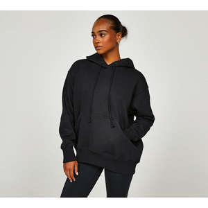 Ensemble sweat-shirt et leggings vintage pour femme, sweat-shirt à capuche uni d'hiver avec pantalon extensible, vêtements de sport décontractés et doux pour tous les jours - Product Image 2