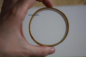 Brazalete de Latón con Madreperla Hecho a Mano, Elegante Brazalete con Incrustaciones, Joyería Étnica de Moda para Mujer, Colección ZAMZAM No Tóxica - Product Image 2