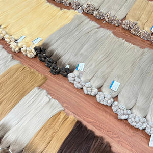 Extensiones de Cabello Humano Vietnamita de Primera Calidad, Trama de Cabello Cosida a Máquina, Paquetes de Cabello, Colores de Salón de Belleza de Lujo - Product Image 1