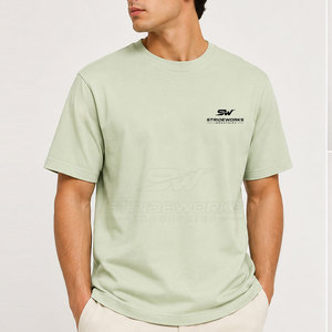 เสื้อยืดผู้ชายผ้าฝ้าย 100% รุ่นใหม่ ทรงหลวม ดีไซน์เรียบง่าย สำหรับใส่ลำลองทุกวัน - Product Image 3