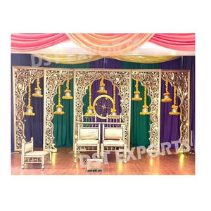 Sillas de Mandap para Bodas Hindúes con Diseño de Hojas, Sillas de Mandap con Diseño de Hojas para Bodas Hindúes, Sillas de Hojas Nuevas para Bodas Reales en Londres, Sillas de Hojas en Venta en Australia - Product Image 6