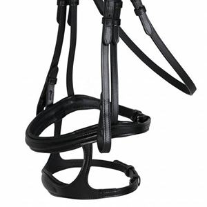 Bride anatomique fabriquée en Inde équipement en cuir doublé doux équipement de sport d'équitation respirant de qualité supérieure - Product Image 5