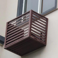 Cache de protection métallique à persiennes sur mesure pour condenseur de climatiseur extérieur