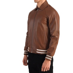 Hot Selling Leather Varsity <b>Jacket</b> Wholesale Casual Leather Varsity <b>Jacket</b> for Men Design Pu Leather <b>Jacket</b> at Nurak in 2025 - Product Image 5