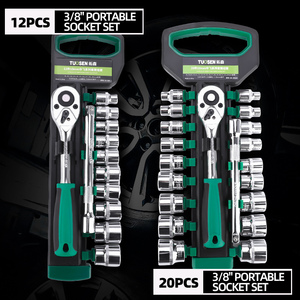 Chrome Kết Thúc Cấp Công Nghiệp 1/2 Inch Ổ Đĩa 12/14/20 Mảnh Gương Ổ Cắm Đầu Sửa Chữa Ô Tô Công Cụ Thiết Lập - Product Image 3