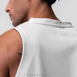 Moda al aire libre competencia O cuello Jersey camiseta baloncesto sublimado uniforme hombres Jerseys sin mangas baloncesto camisetas - Product Image 6