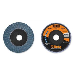 BETA-Double Flap Construction 125 mm Ø Zirconia <b>Abrasive</b> Cloth Plastic Backing Pad Multi-Pack Flap Discs <b>Abrasive</b> <b>Tools</b> - Product Image 1