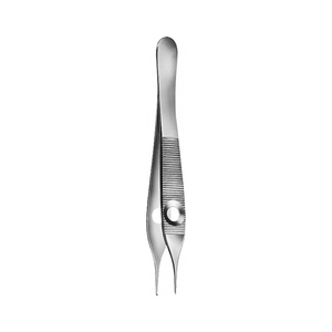 Pince à tissu adson en acier allemand à dents droites 1x2 120 mm 4.34 Inch Micro Tissue Surgical Adson Forceps - Product Image 5