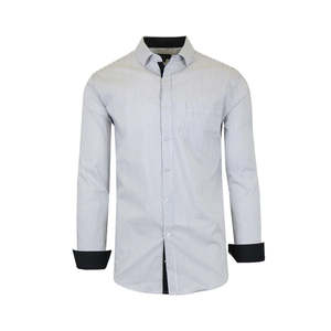 Camicie eleganti da uomo Harvic della collezione Galaxy, vestibilità slim, in popeline elasticizzato ad asciugatura rapida, colore bianco, taglia XL - Product Image 1