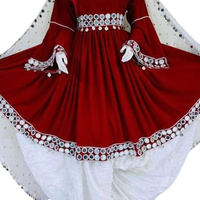 Nouvelles robes pour femmes bohèmes, tribales, ethniques, vintage, afghanes, kuchi, hauts courts, manches longues, tenues de fête modestes pour adultes