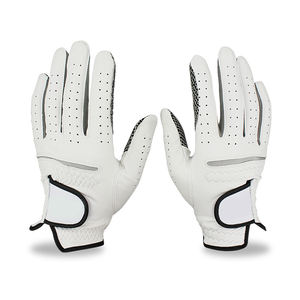 Guantes de Golf de cuero genuino para hombre, diseño superior personalizado, alta calidad, mano izquierda y derecha, suaves, transpirables, de piel de oveja pura - Product Image 3