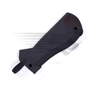 Nouvel arrivage de guêtres d'équitation équestre en cuir souple 1 paire de demi-chaps couvre-jambes pour l'extérieur du cheval - Product Image 5