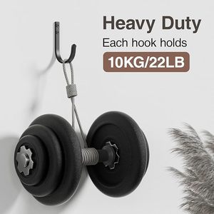 Crochets muraux en métal pour porte de placard extérieur, salle de bain et sacs à dos utilisés pour suspendre vêtements et serviettes, montage mural à vis - Product Image 2