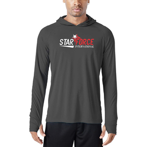 Manches longues athlétique pêche éruptions cutanées Logo personnalisé UPF 50 + Protection solaire T-shirts à capuche Anti-UV hommes - Product Image 2