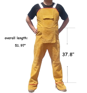 กางเกงงานเชื่อมหนังสำหรับผู้ชายขาแยกและกระเป๋าใหญ่กางเกงงานเชื่อมเครื่องมือใช้งานได้จริง - Product Image 4