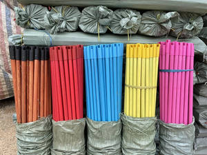 Palos de escoba de madera de eucalipto vietnamita con tapa de plástico-Mangos de fregona de madera para Herramientas de limpieza - Product Image 2