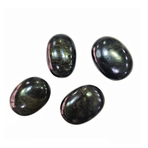 หินปาล์มคริสตัลประกายสีทองคริสตัลหินธรรมชาติหินอัญมณีบำบัดหินควอตซ์แกะสลักหินอาเกต - Product Image 2