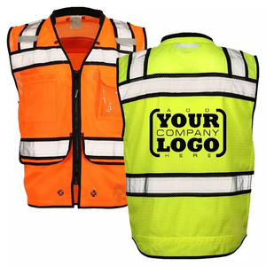 Customized Hi Vis Security Vest Jackets Highest Quality Best Selling <b>Safety</b> <b>Products</b> - Product Image 5