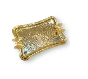 Elegant Design Good Quality Metal <b>Tray</b> With Silver Finishing Oval Shape Two <b>Side</b> Handle for Hotel and Restaurant Supplies - Product Image 3