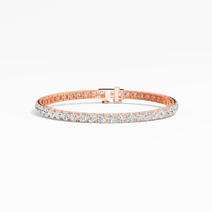 Pulsera de Tenis Clásica para Mujer VABS DIAMOND, Plata 925, Chapada en Oro de 14K/18K, con Piedra de Moissanita - Product Image 5