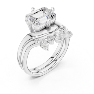 Bague en pierres précieuses Bold Look 10K pour femmes Bagues en diamant - Product Image 3