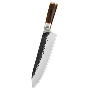 Venta al por mayor personalizado de alta calidad OEM ODM servicio cuchillo mango de madera cuchillo carne rebanar Acero inoxidable Chef cuchillos de cocina - Product Image 2