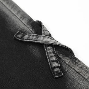 Kivotech กางเกงยีนส์สำหรับผู้ชาย, กางเกงลำลองทรงหลวมผ้าซักผ้าฝ้าย - Product Image 5