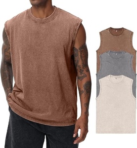 Camisetas sin mangas de algodón para hombre, estilo culturismo, para gimnasio, correr, playa, ajuste holgado, verde militar, camiseta deportiva. - Product Image 6