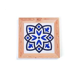 Elegant Classic Wooden Coasters with Artisan <b>Hand</b>-Painted Details Eco-Friendly & Durable <b>Heat</b> Resistant Mats for Home Dining - Product Image 4