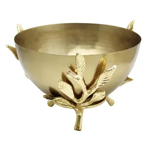 New Arrival Aluminium Metal <b>Decorative</b> Bowl <b>for</b> Home Decor Home <b>Kitchen</b> and Dining Table Top Unique Design Bowl. - Product Image 3