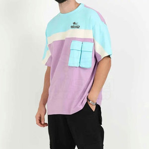 T-shirt surdimensionné personnalisé le plus vendu, 100 % coton, toucher doux, tricoté, couleur unie, haute qualité, respirant, prix bas, vente en gros - Product Image 4