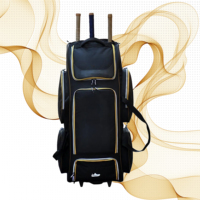 Kit d'accessoires de cricket de haute qualité personnalisés en gros roue de frappeur sac à dos chariot roue sacs sport athlétique sac polochon