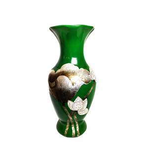 Jarrón de Lacado Vietnamita Tradicional Hecho a Mano, Artesanía Vietnamita Ecológica, Tamaño Personalizado, Material Natural, Arte Popular, Duradero - Product Image 1