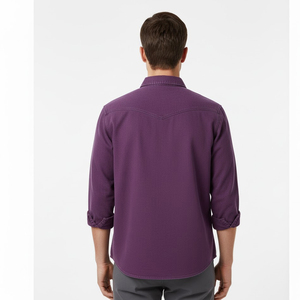 Camisa Vaquera Azul Clásica para Hombre, 100% Algodón, Uso Diario Informal, Alta Calidad, Estilo Moderno y Urbano - Product Image 3