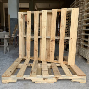 Madera de pino reciclada HDPE PP Hoja de deslizamiento de una cara 4 vías Logística industrial Transporte Euro APUWP13 Paletas - Product Image 6