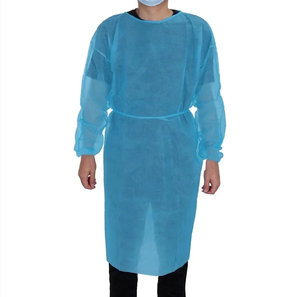 Disposable Protective Isolation Clothing Anti-Spitting <b>Waterproof</b> Anti-Oil Stain Nursing Gown Top <b>Work</b> Use Printed Coveralls - Product Image 2