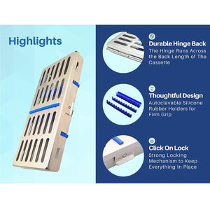 ถาดฆ่าเชื้อหม้อนึ่งฆ่าเชื้อถาดใส่เทปสำหรับผ่าตัดอุปกรณ์ทำฟัน - Product Image 4