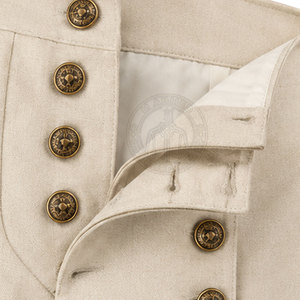 Pantalón de Estilo Napoleónico Refinado, Diseño Histórico con Costuras Impecables, Corte Cómodo, Pantalón de la Era Napoleónica - Product Image 5