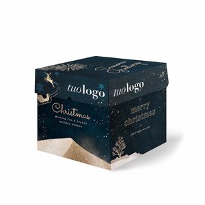 Boîte personnalisée Holly Mod pour Panettone 19x19x19 cm avec finition brillante ou mate - Product Image 3