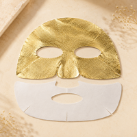 Masque facial peel-off liftant et raffermissant Y138 en feuille d'or 24K, séparé pour le haut/bas du visage et visage entier, 45g, en coton, pour soins de spa