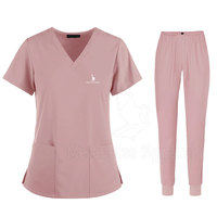 Uniforme de Enfermera de Verano Personalizado de Alta Calidad para Mujer, Conjunto de Pantalones y Blusa, Transpirable, de Secado Rápido, Cómodo, Uniforme Médico Elegante