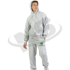 Survêtements d'hiver personnalisés pour hommes, respirants, à faible MOQ, en molleton uni, deux pièces, pour le sport - Product Image 5